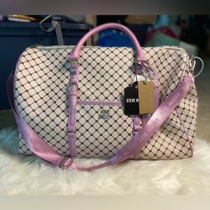 RESTOCK! STEVE MADDEN- CREAM MULTI WEEKENDER